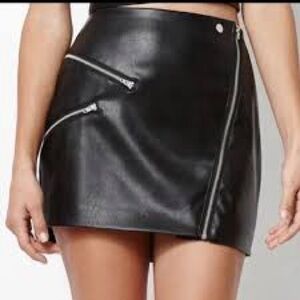 Kendall & Kylie Leather Skirt